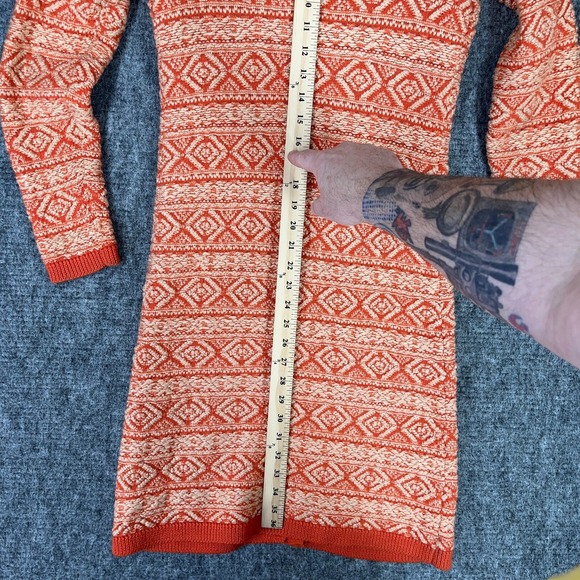 Anthropologie Moth Cardigan Womens XS Wool Blend Longline Knit Boho Indie Chic - Picture 9 of 10